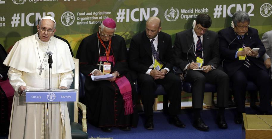 Папа Франциск: «Голодные требуют достоинства, а не милостыни»