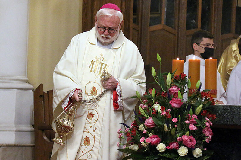 Секретарь Святого Престола отслужил Святую Мессу в Кафедральном соборе Москвы