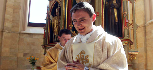 Рукоположение в священники Юрия Люблянца