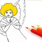 Христианские раскраски: ангелы