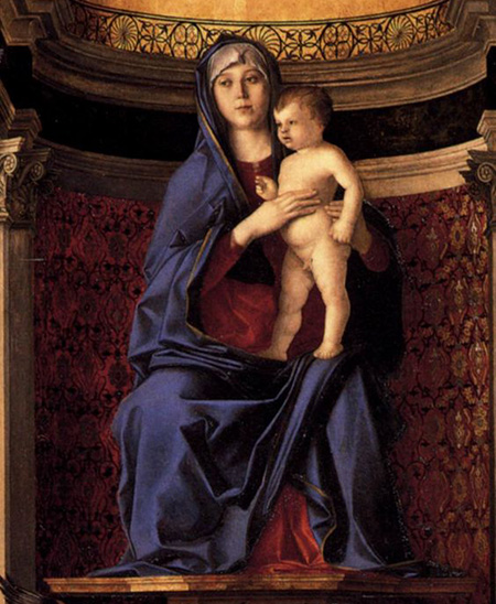 Джованни Беллини. Мадонна с младенцем. Часть триптиха. 1488. Церковь Санта-Мария-дей-Фрари, Венеция